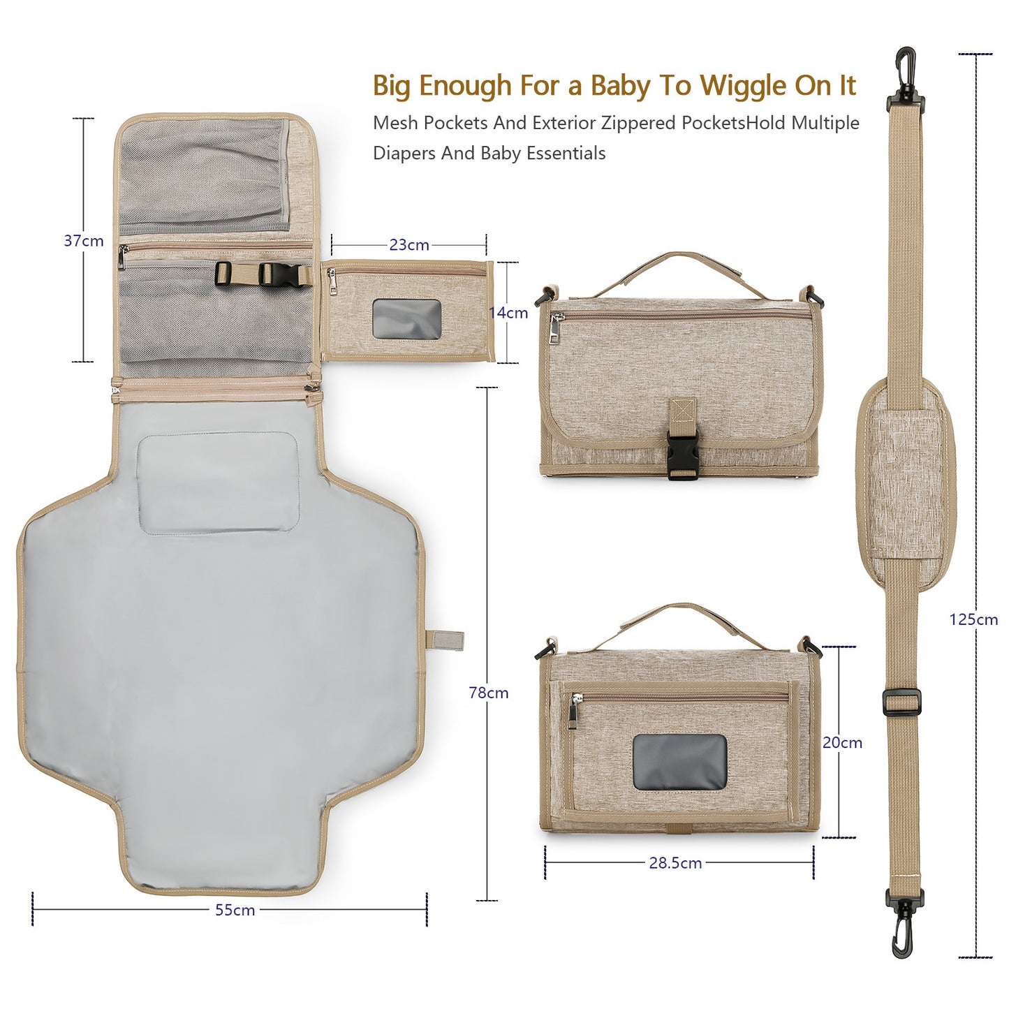 Baby Portable Diaper Changing Pad (Meduim)