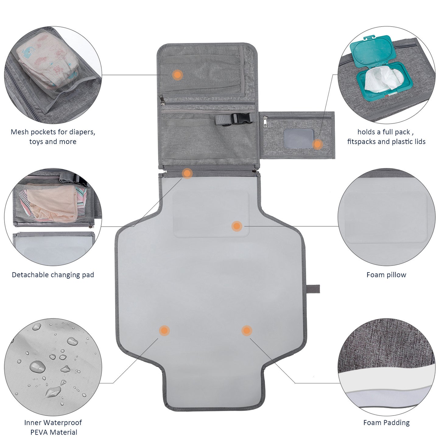 Baby Portable Diaper Changing Pad (Meduim)
